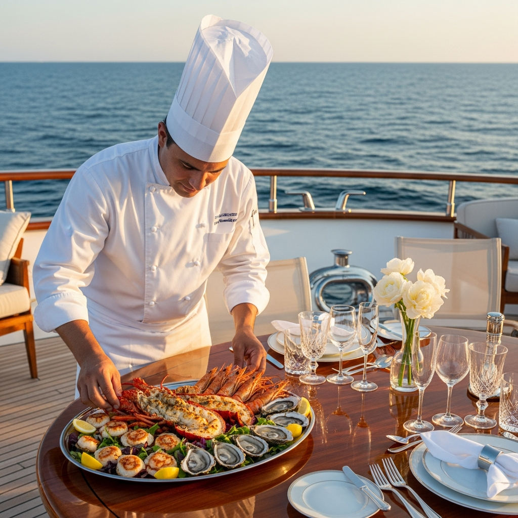 Luxury Yacht Cuisine